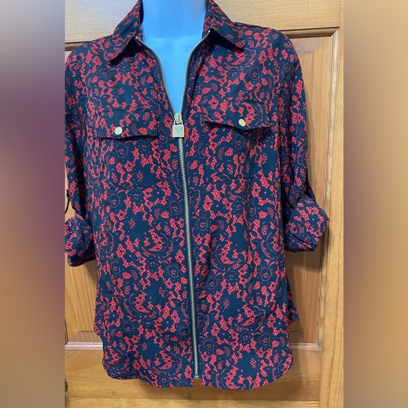 NWT Michael Kors lace print top - Picture 3 of 5